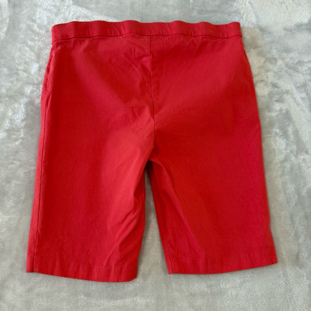 Rafaella‎ Bermuda Shorts Women 16 Dark Salmon Stretch Casual Lightweight - Picture 7 of 8